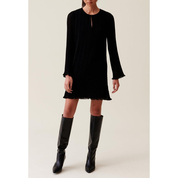 Claudie Pierlot - Robe Courte Plissée Manches Longues