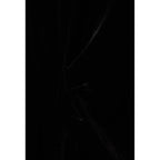 Fitted Long Black Velvet Dress