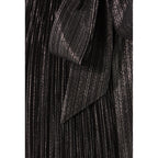 Silver Pleated Short Dress