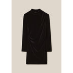 Claudie Pierlot - Short Fitted Black Velvet Dress