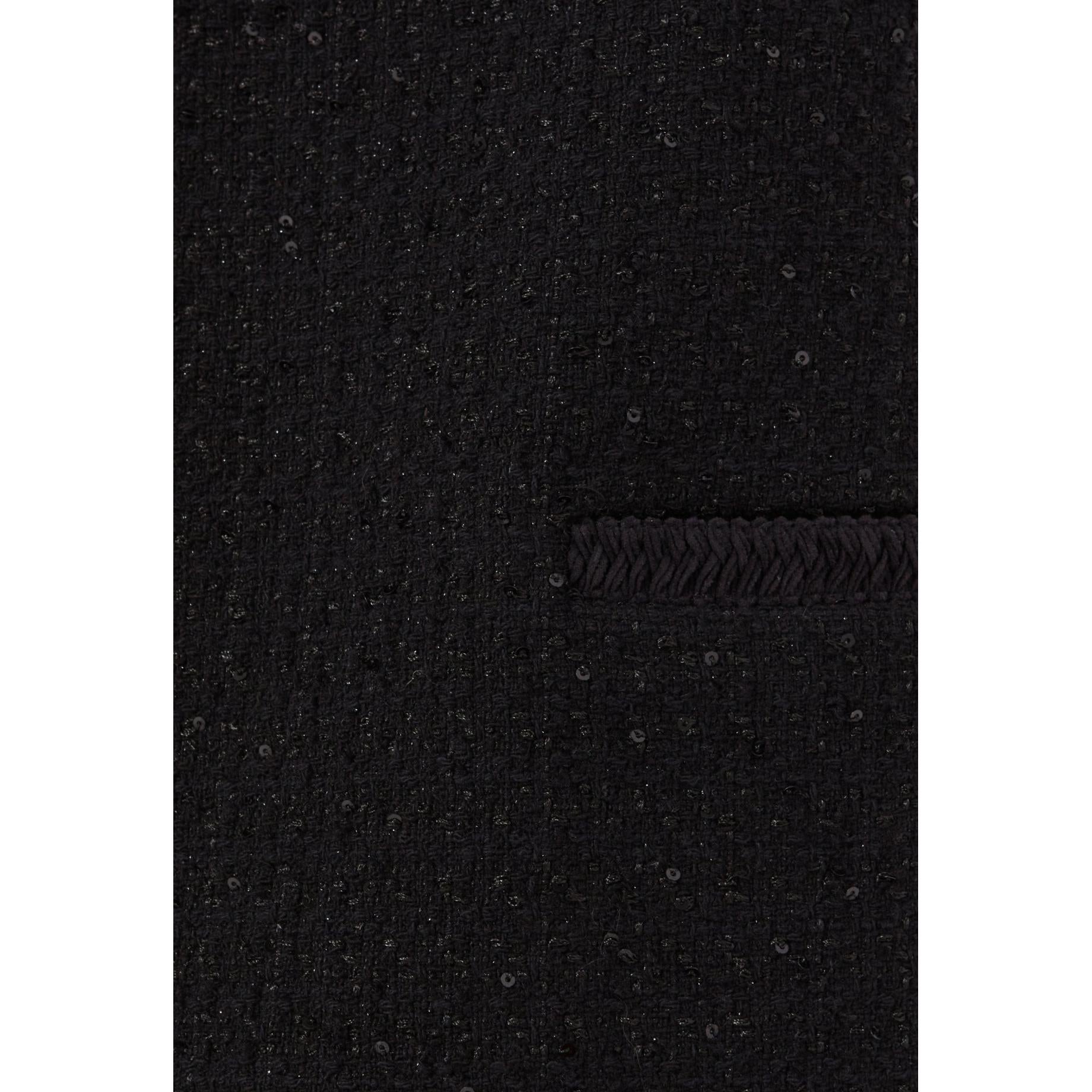 Short Black Tweed Dress