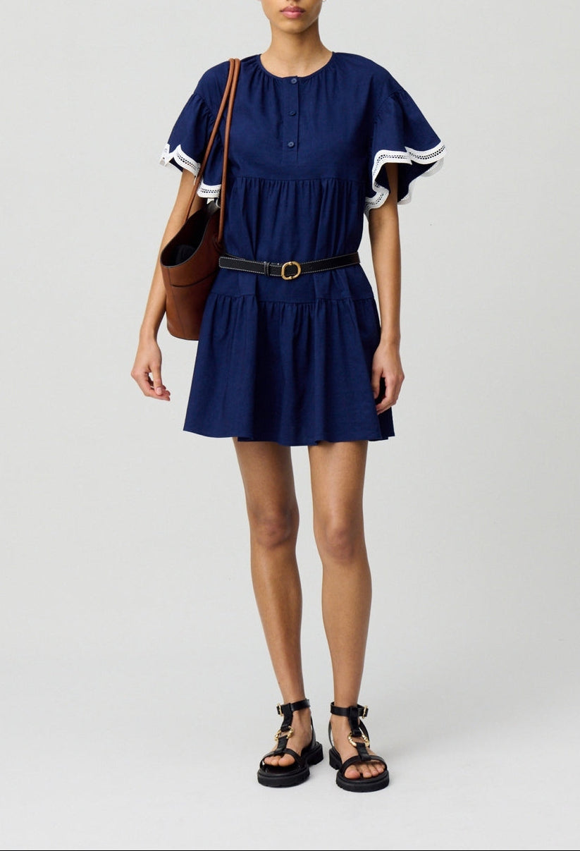 Rosemarie Indigo Dress
