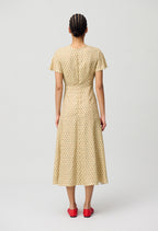 Vestido Ristesouleiado Estampado Claro