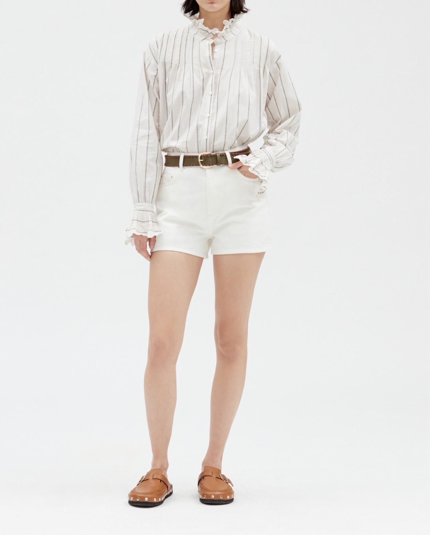 Claudie Pierlot - Shorts - Tierra - Crudo
