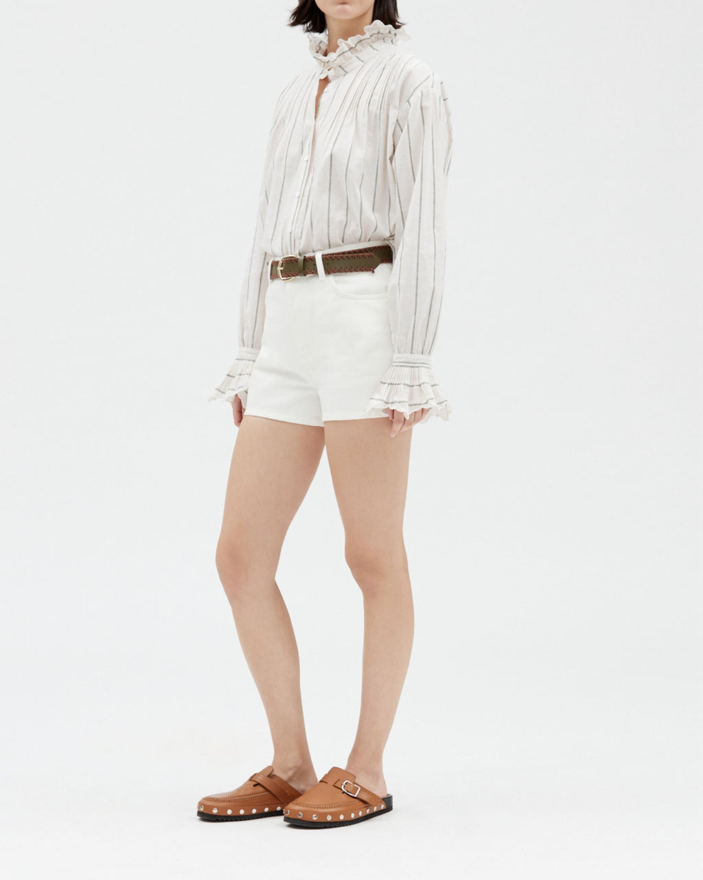 Claudie Pierlot - Shorts - Tierra - Crudo