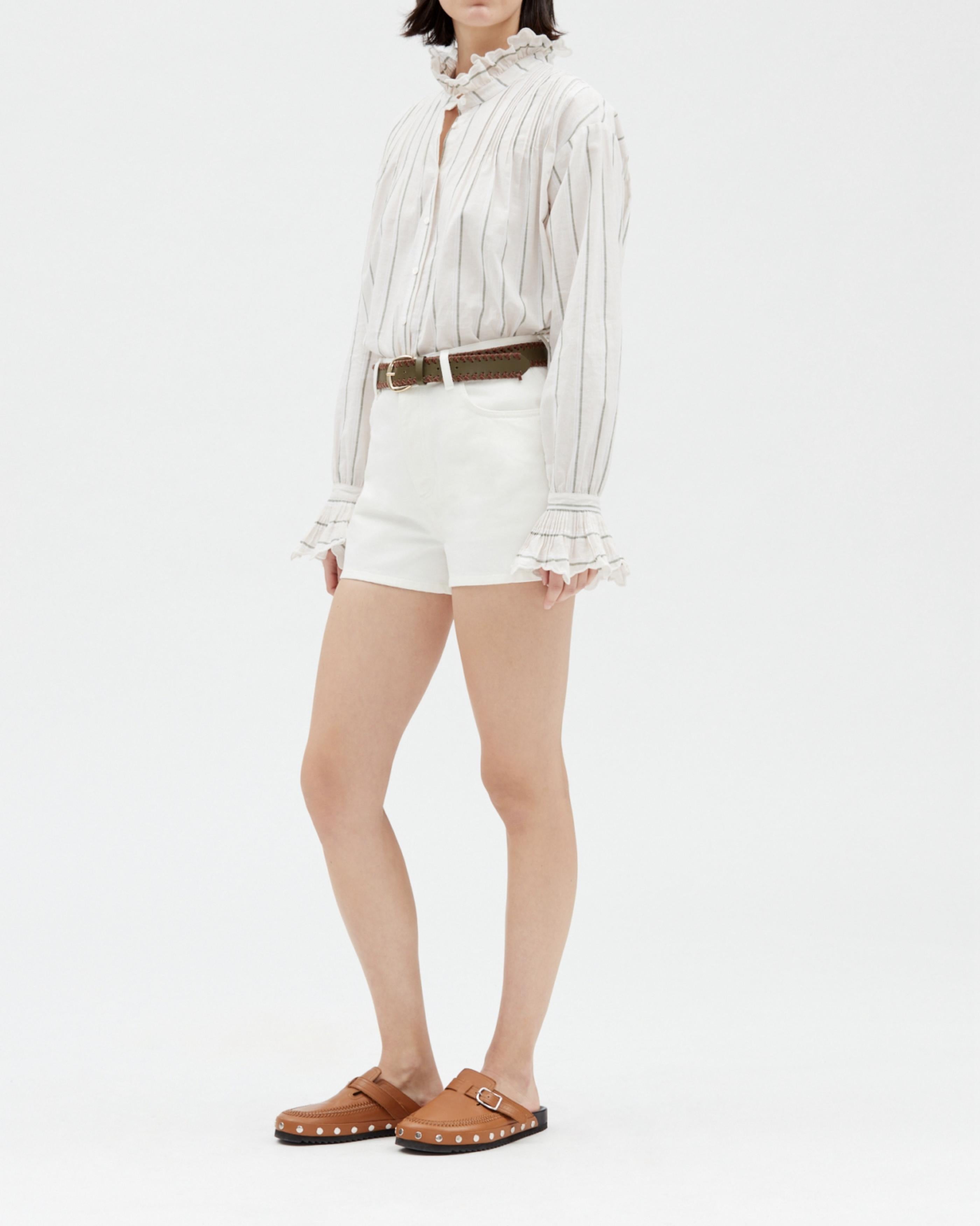 Claudie Pierlot - Shorts - Tierra - Crudo