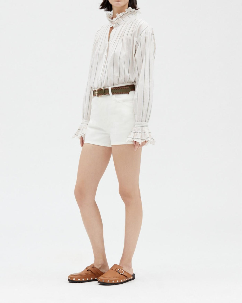 Claudie Pierlot - Shorts - Tierra - Crudo