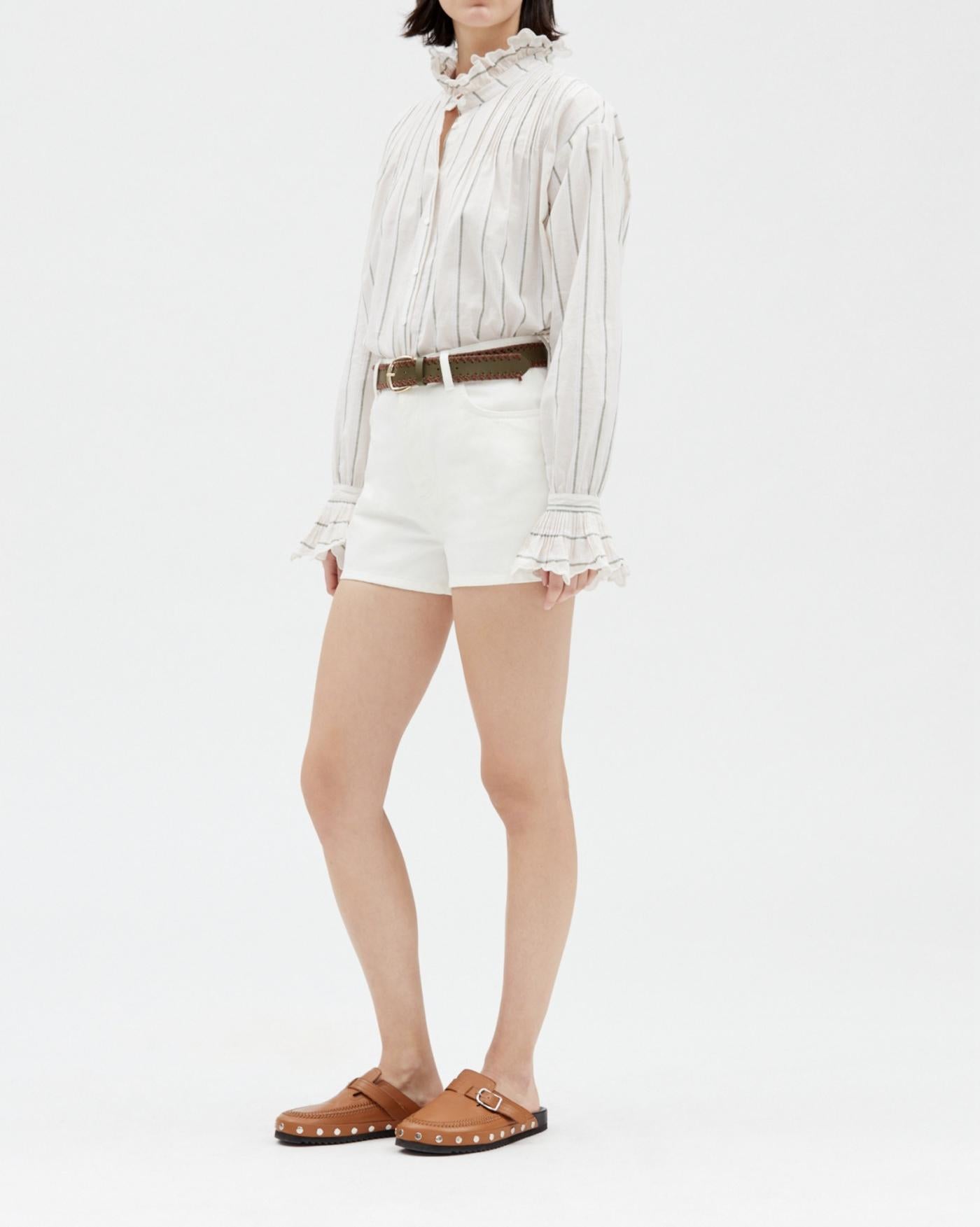 Claudie Pierlot - Shorts - Tierra - Crudo