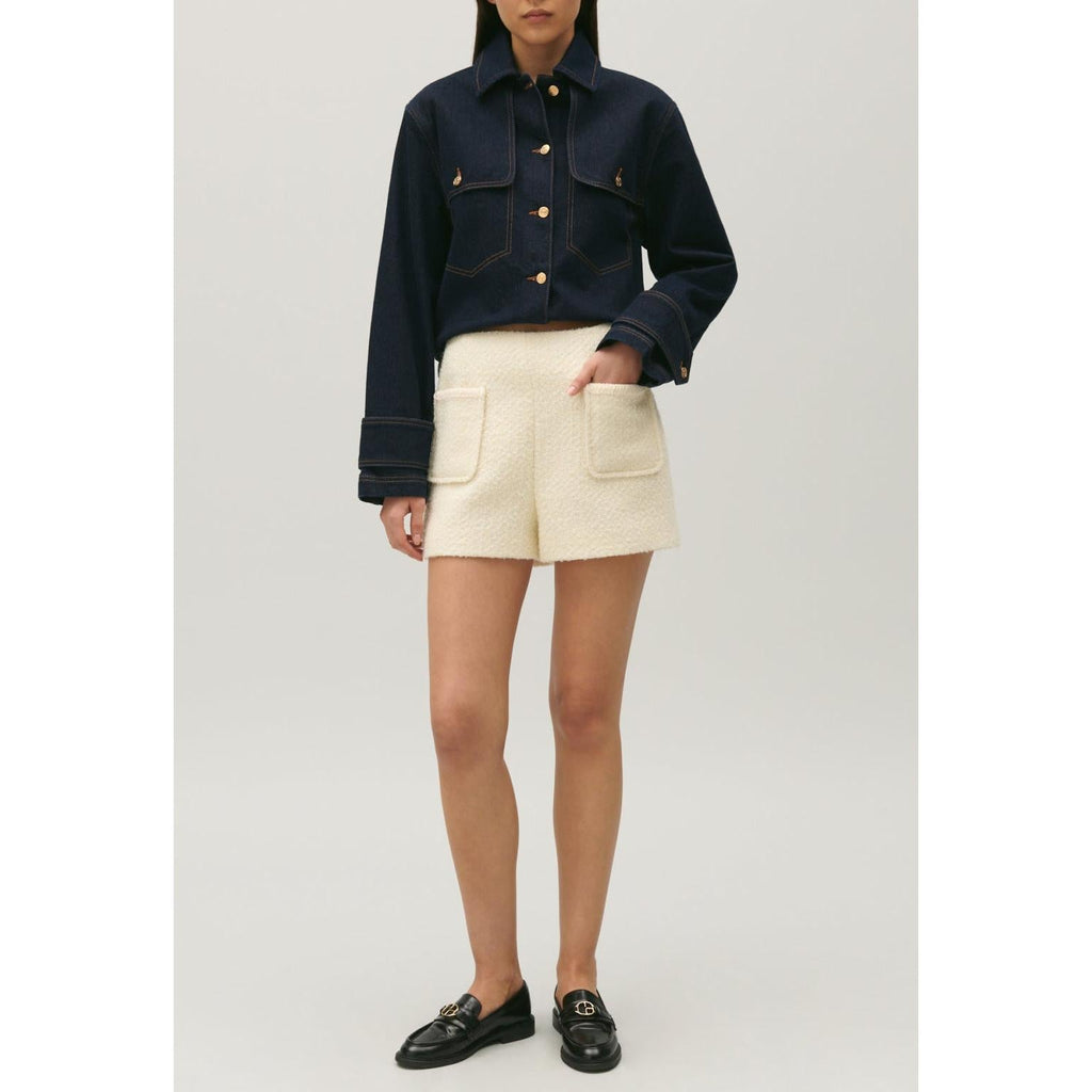 Claudie Pierlot - Ivory Tweed Shorts