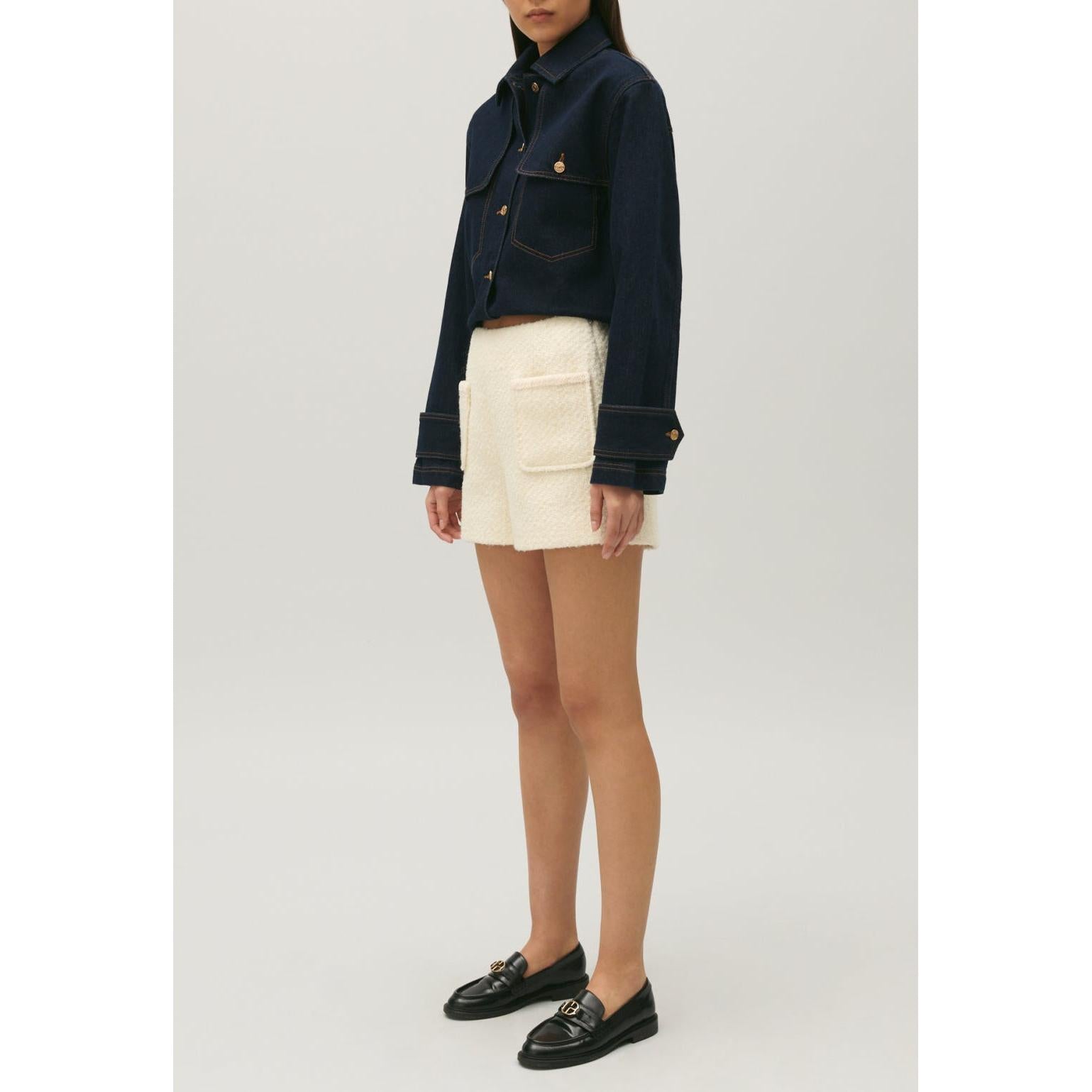 Claudie Pierlot - Ivory Tweed Shorts