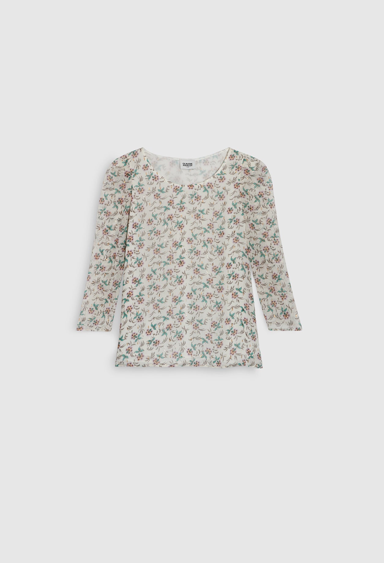 Claudie Pierlot - Top - Banc Lurex - Print Clair