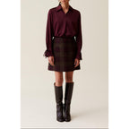 Fluid Blouse with Open Collar