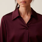 Claudie Pierlot - Blusa Fluida Cuello Abierto