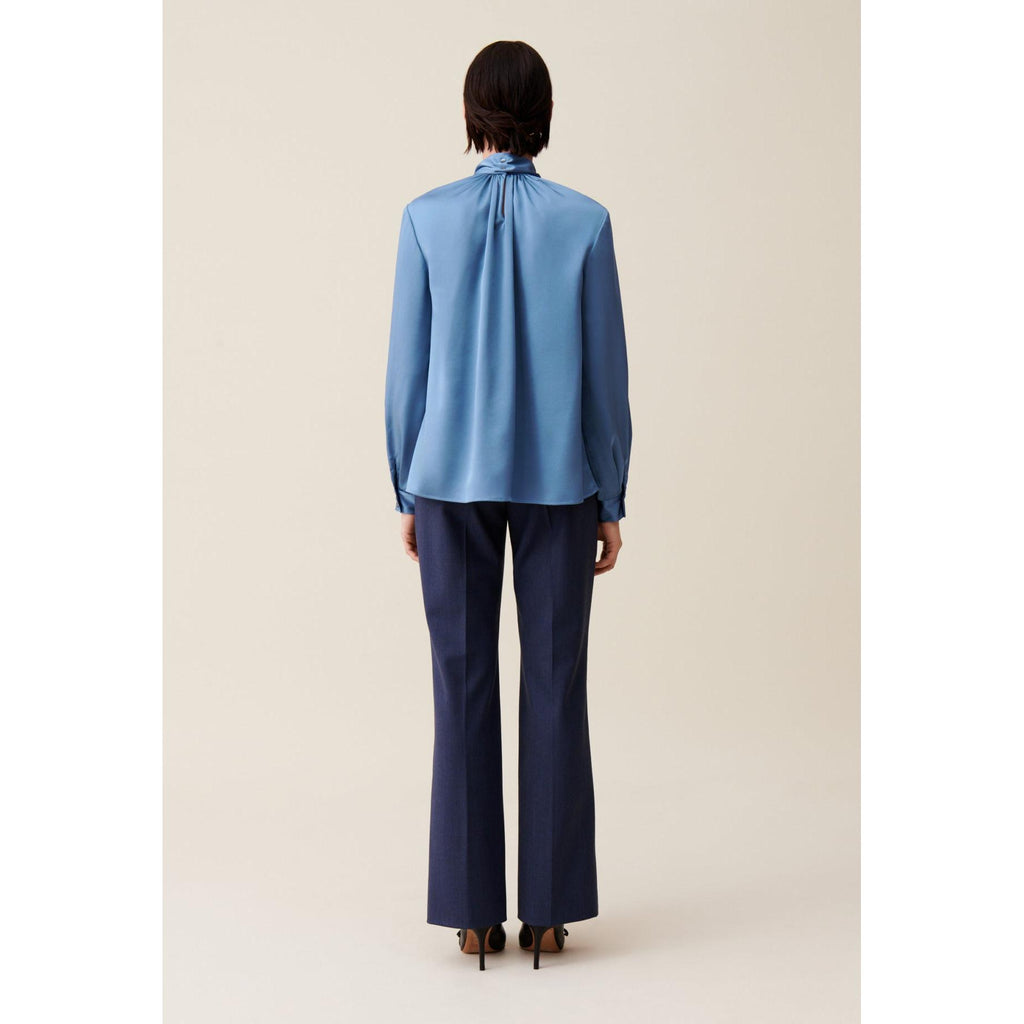 Blouse Fluide Col Lavallière