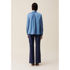 Blouse Fluide Col Lavallière