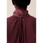 Claudie Pierlot - Blouse Lavallière Carreaux Fluide