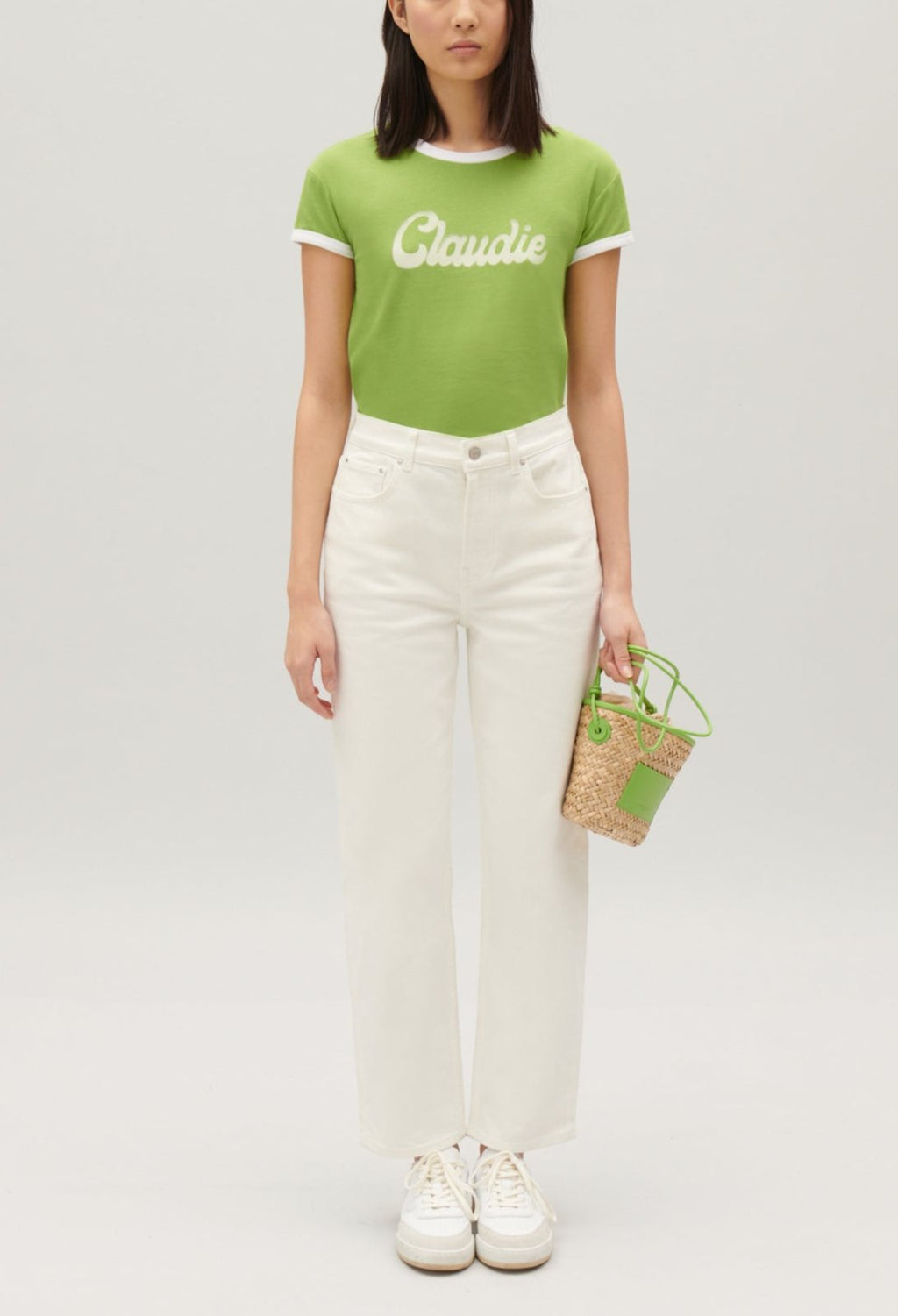 Claudie Pierlot - Camiseta - Tamet - Matcha