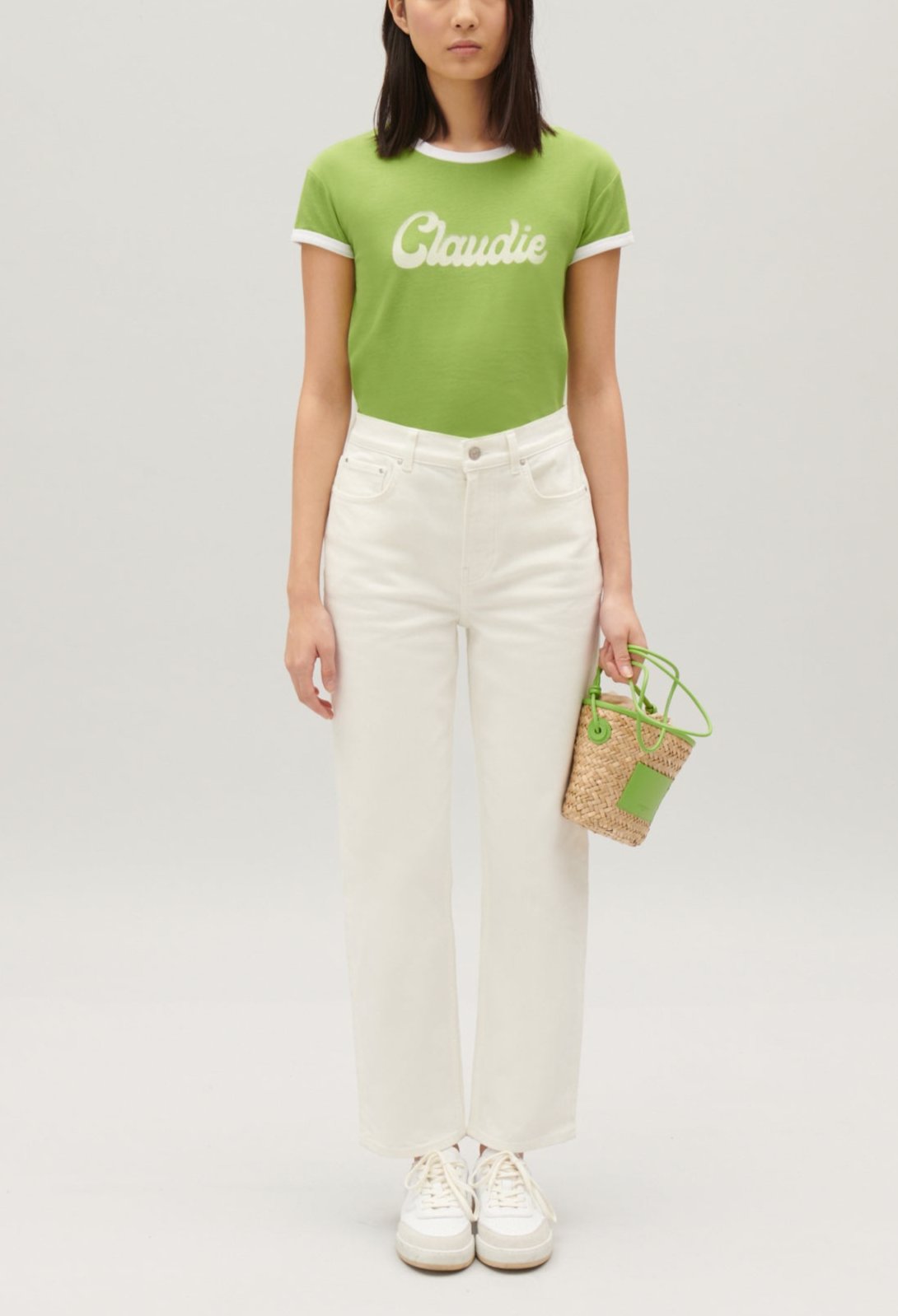 Claudie Pierlot - Camiseta - Tamet - Matcha