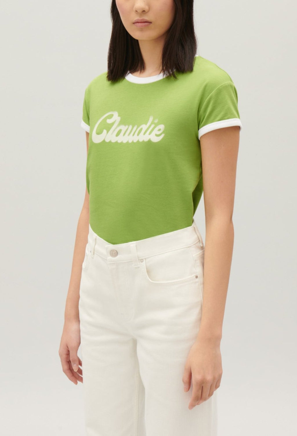 Claudie Pierlot - Camiseta - Tamet - Matcha