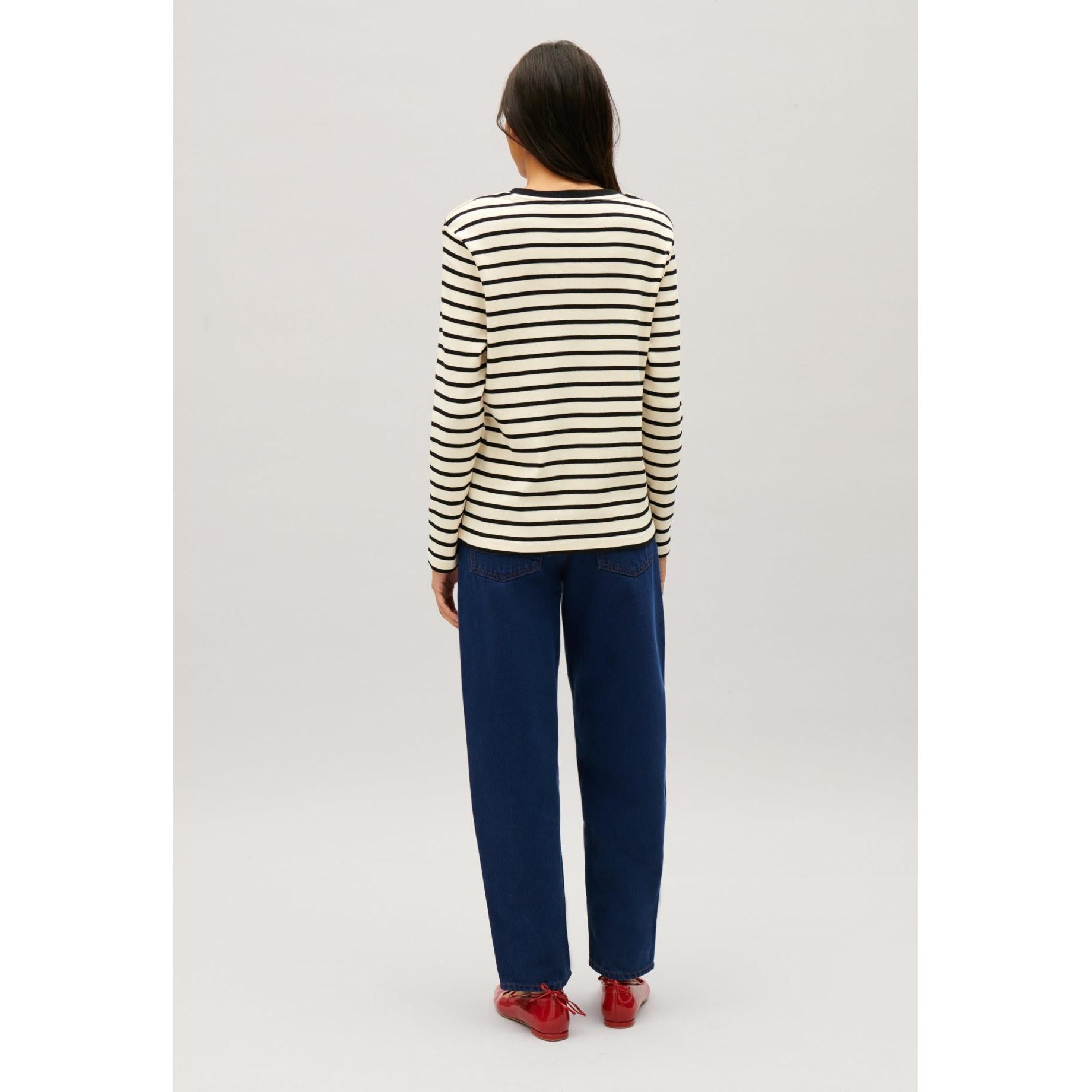 Tee-Shirt Marinière Jean Toto Bicolore