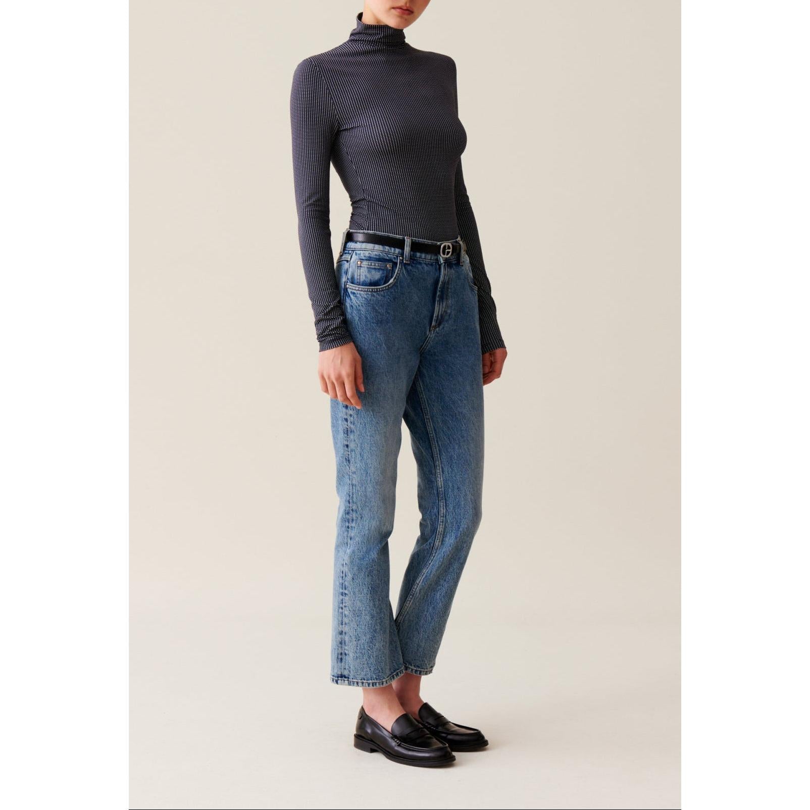 Claudie Pierlot - Top Cuello Cisne Ajustado