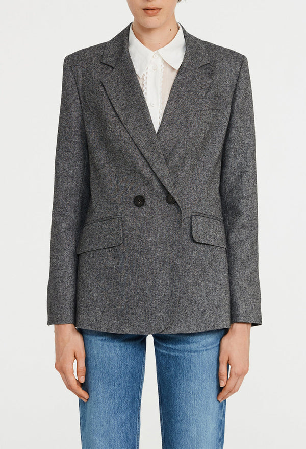 Claudie Pierlot - Veste Tailleur - Villaga - Gris Chine