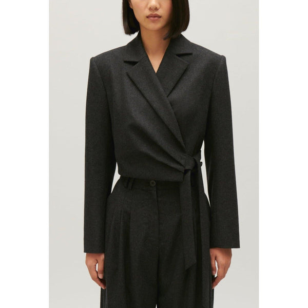 Claudie Pierlot - Veste Tailleur Courte Gris Chiné
