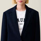 Navy Oversized Suit Jacket