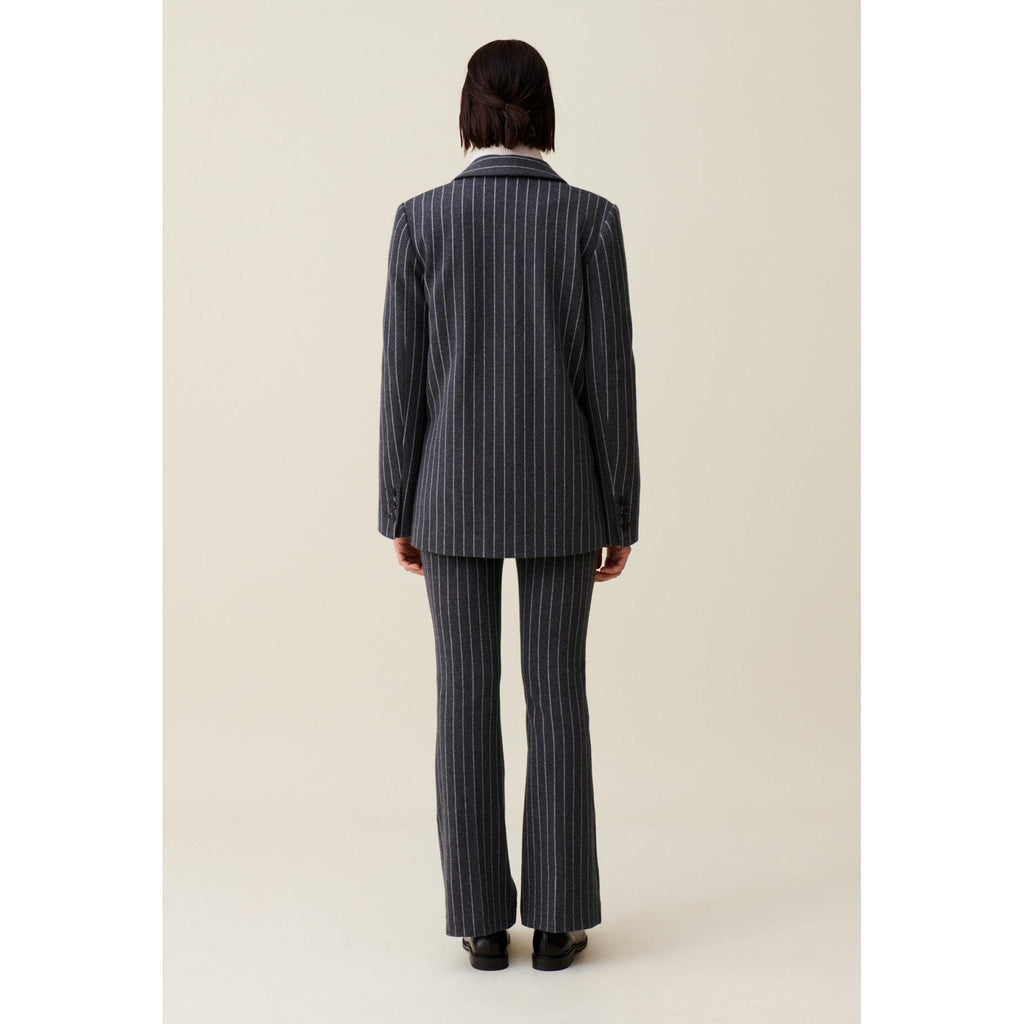 Veste Tailleur Rayée Oversized
