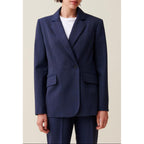Veste Tailleur Croisée Marine