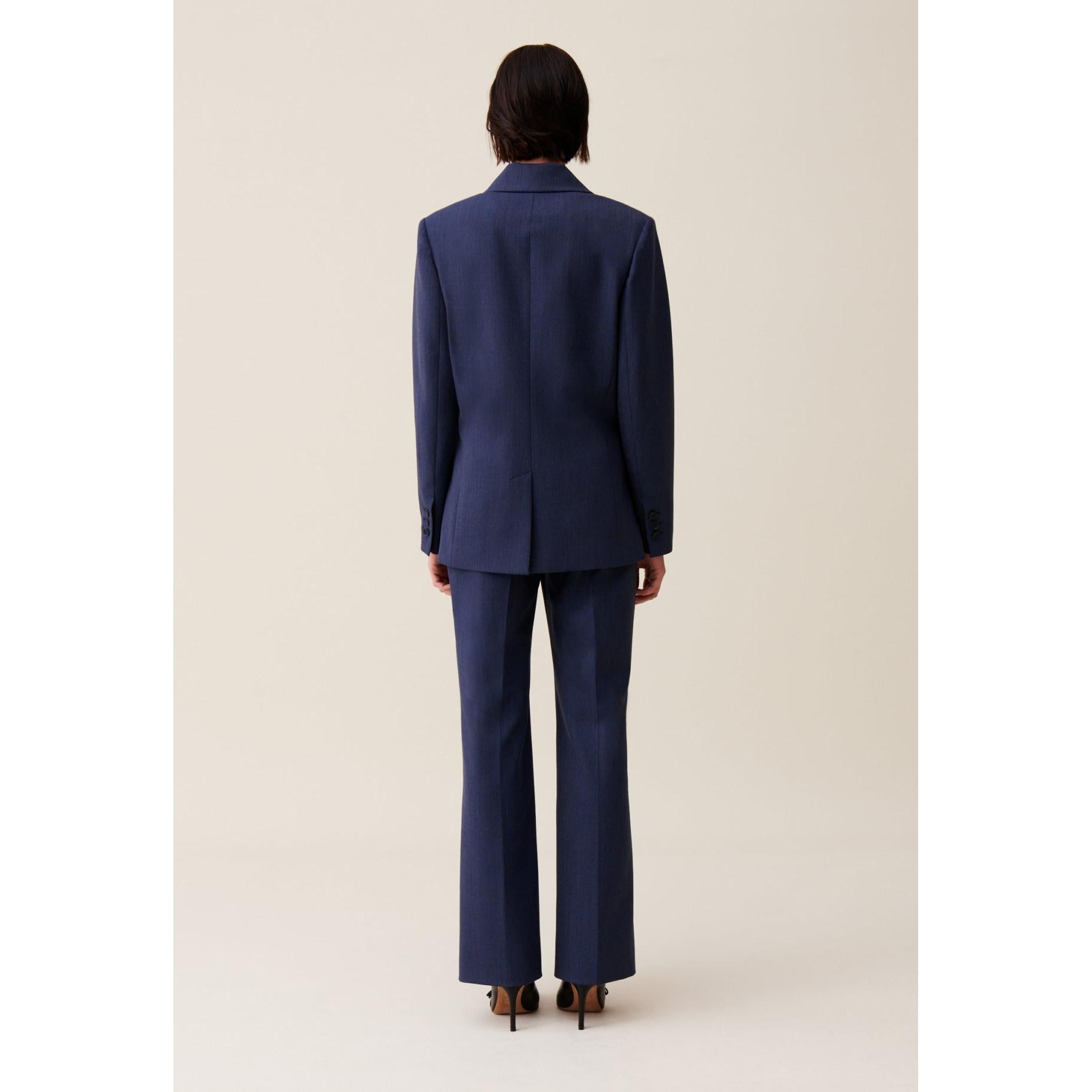 Veste Tailleur Croisée Marine