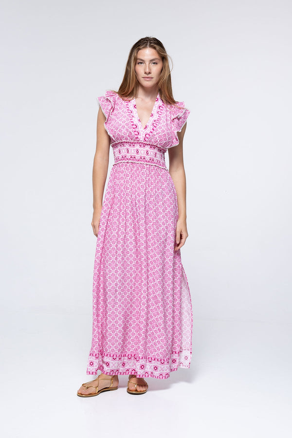 Klänning Clemence – Pink Lotus