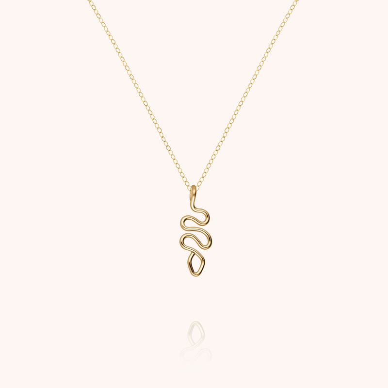Charms Snake necklace — handcrafted in Paris
