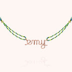 Collier Cordon Slim Knot Personnalisé — bijou artisanal collier livraison express