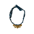Collier One Love Big Multi Cœurs Bleu Jean