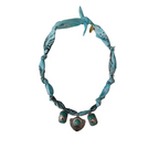 Collier « Apache » Chaine Et Turquoise Ciel