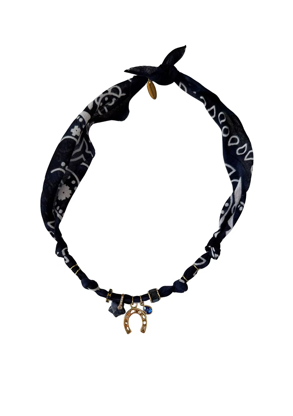 Collier « Antique » Fer À Cheval Marine