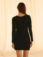 Mini vestido de noche corto y cálido