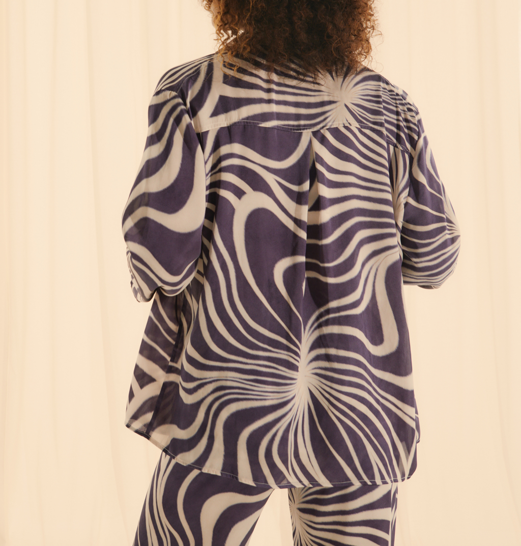 Chemise Violet Psyche Fluide