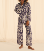 Chemise Violet Psyche Motif