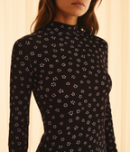 Robe High Lila Flowers Fleurie