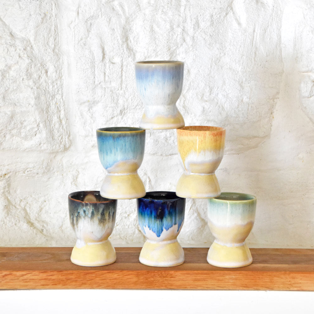 Set De 4 Hueveras - Blanco Glaciar
