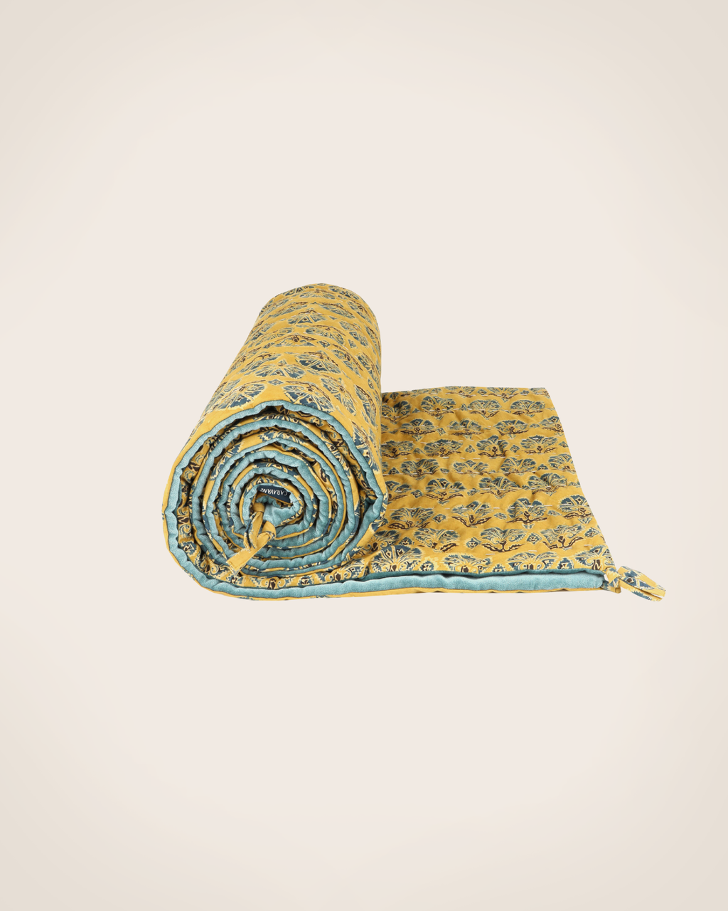 Ajrak - Couvre-Pied - Velours De Coton