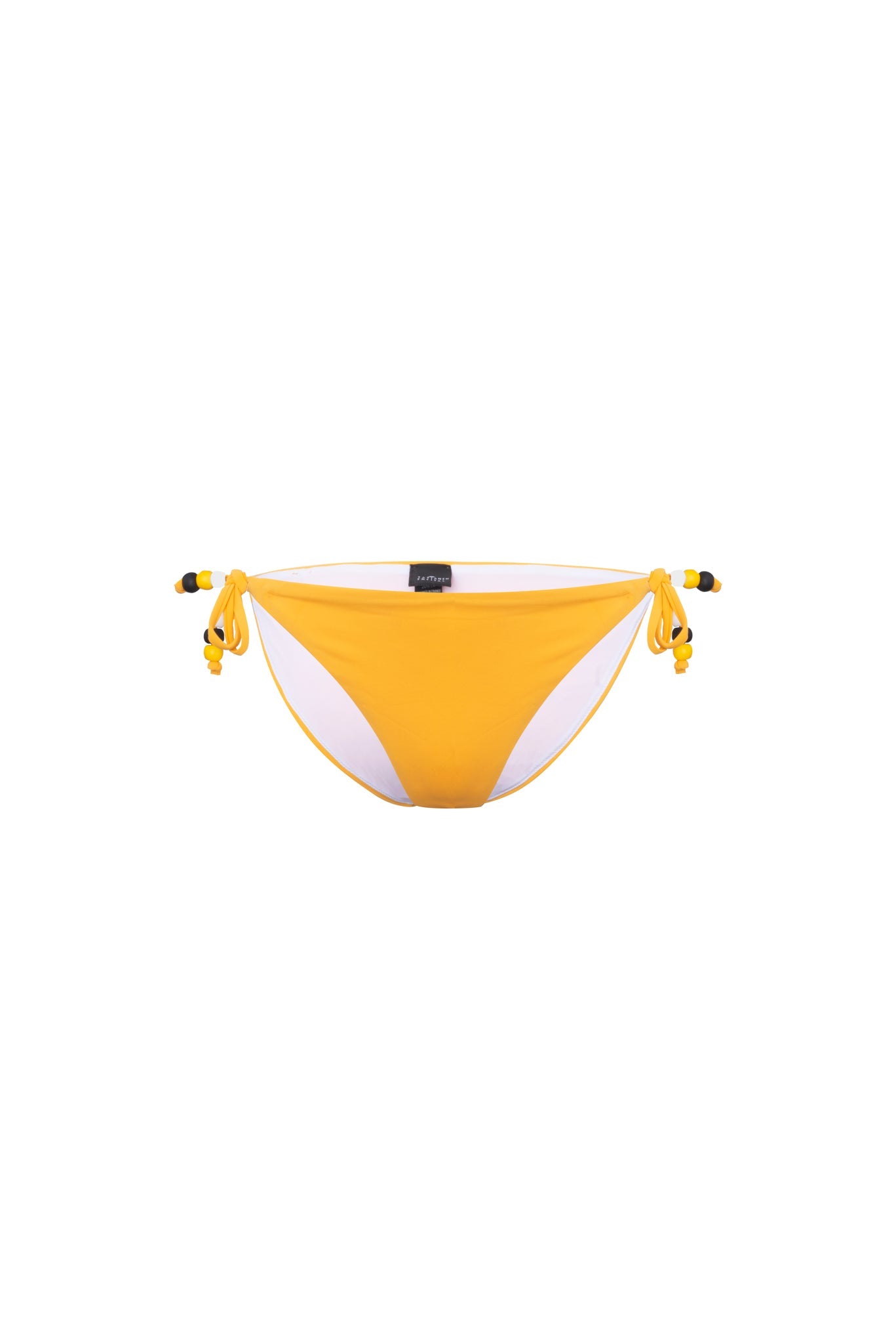 Yellow Pearl Lace-Up Panties