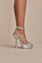 Elodie Heeled Sandals - Clear