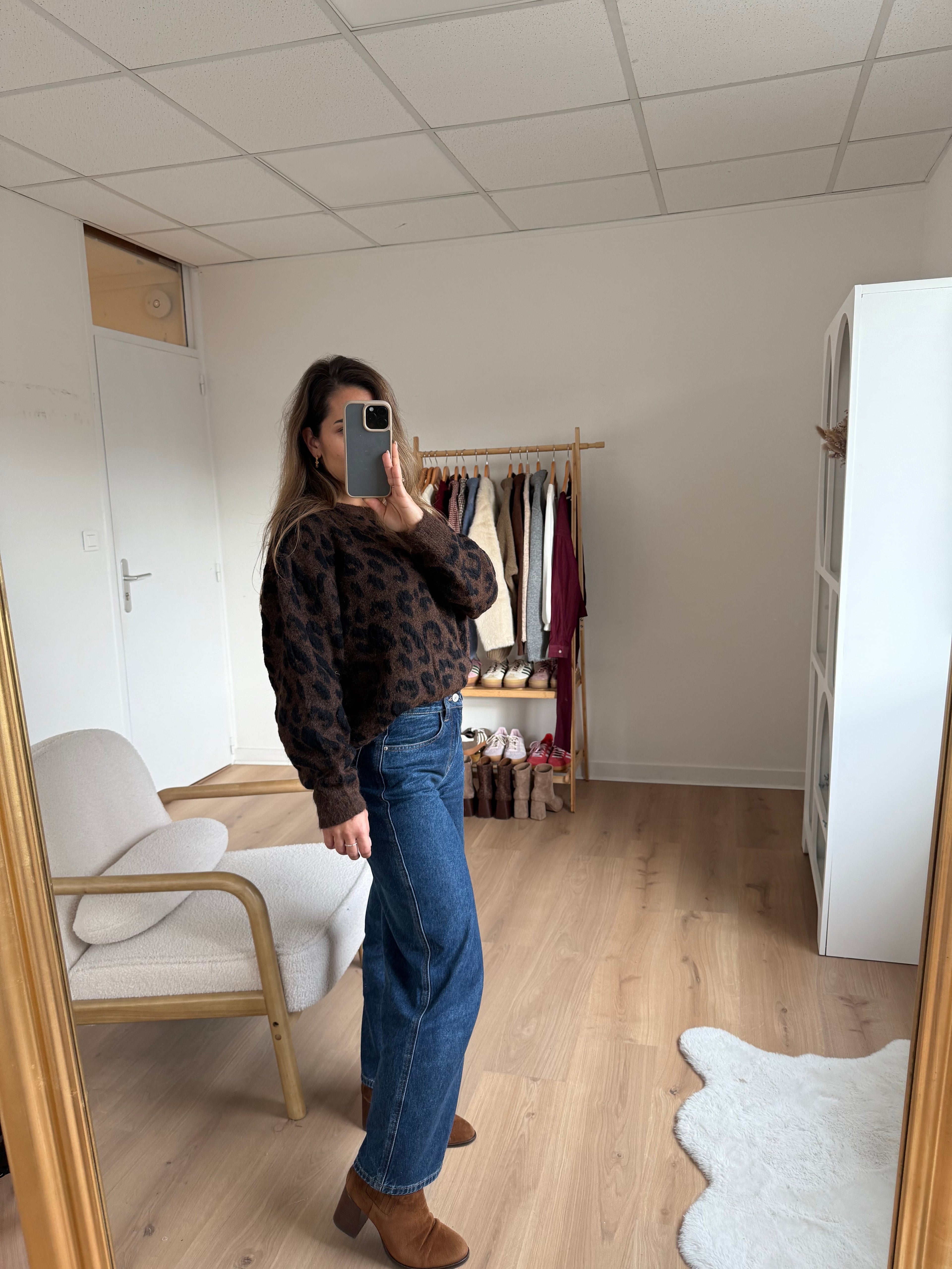 Camille Leopard Sweater