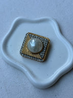 Broche vintage Nina Ricci - Perla y strass