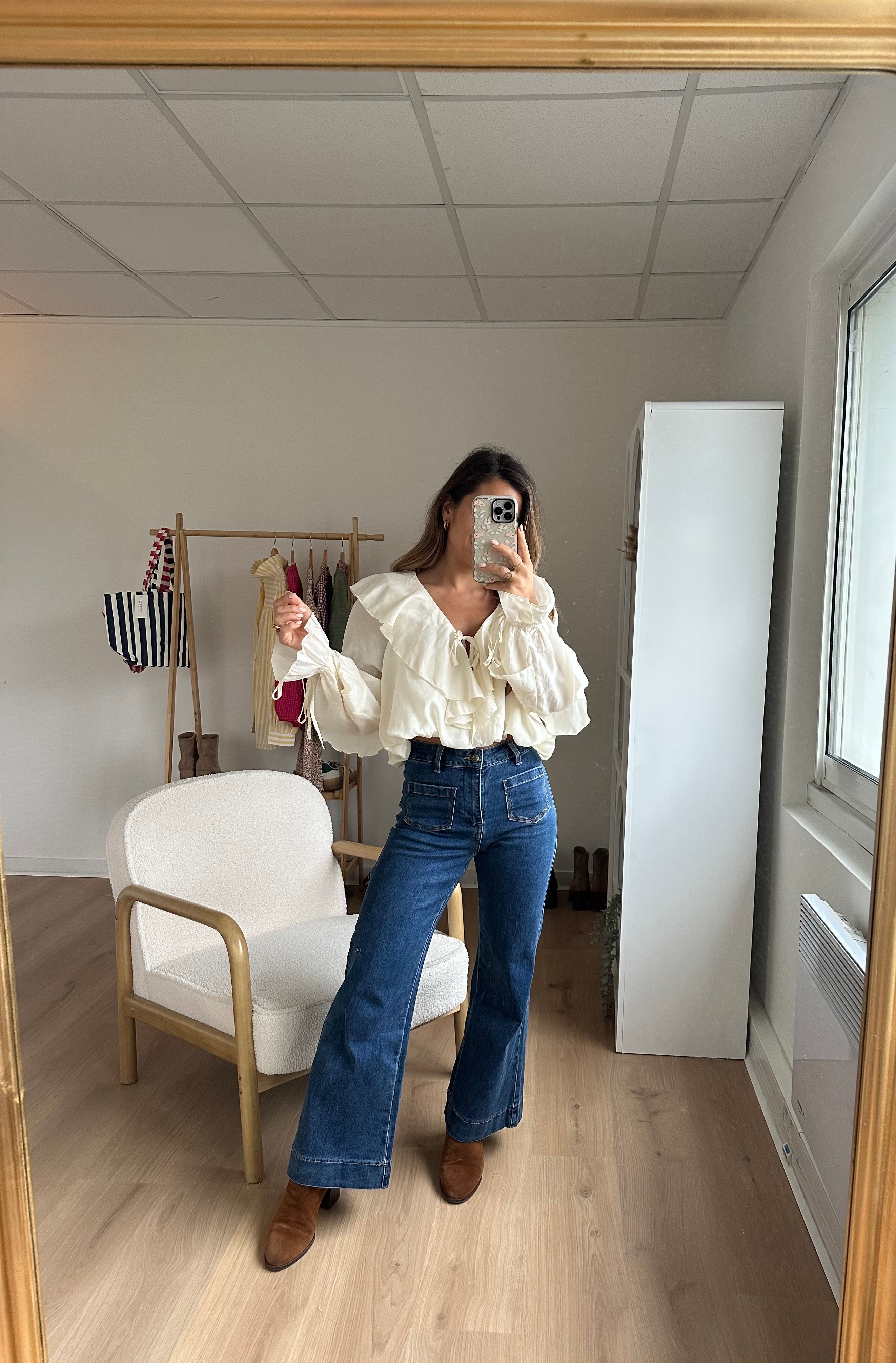 Iris Blouse Ecru
