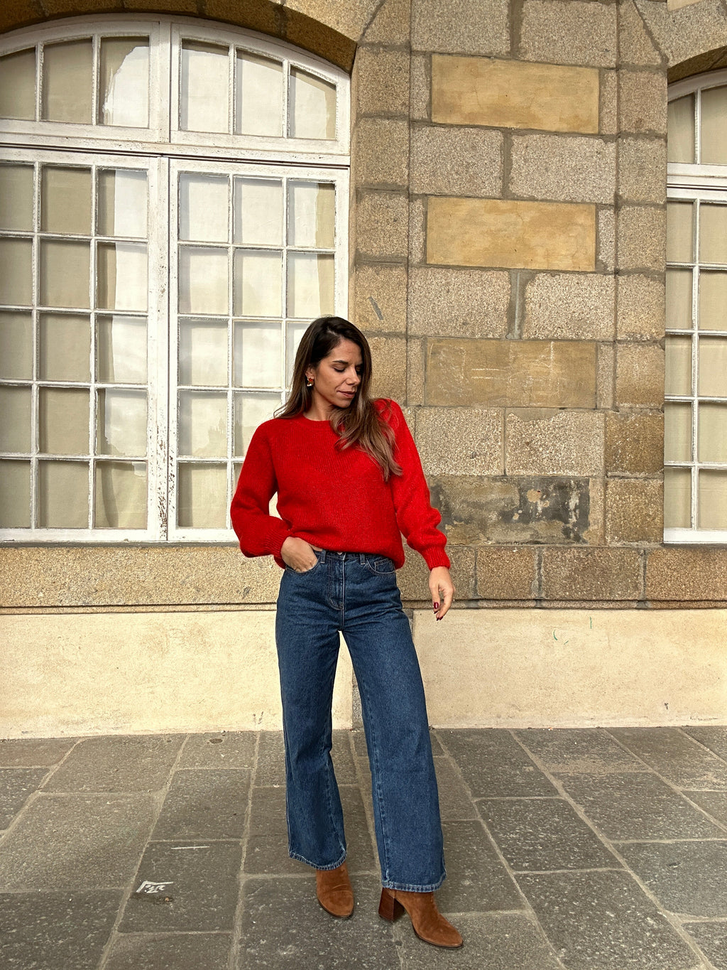 Anna Red Sweater