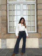 Ecru Double Gauze Blouse Lili
